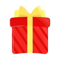 red gift box vector