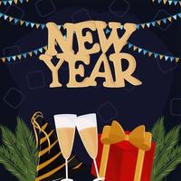 new year party vector