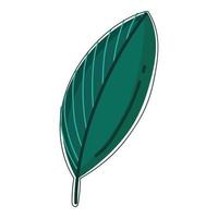 leaf foliage icon vector