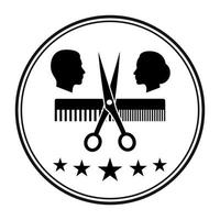 logo para barberías y salones de belleza. vector