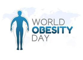 vector graphic of world obesity day good for world obesity day celebration. flat design. flyer design.flat illustration.