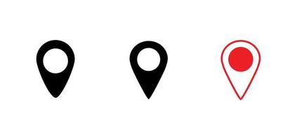 Pin map place location icon vector