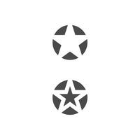 estrella icono plantilla logotipo conjunto diseño estrellas vector