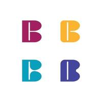 Letter b logo design with modern concept. Icon letter b vector illustration template