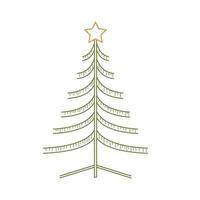 christmas tree decoration vector