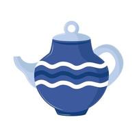 ceramic teapot icon vector