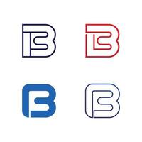 Diseño de logotipo de fuente b y letra b con concepto moderno. icono letra b vector ilustración plantilla