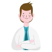 male doctor character vector
