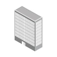 isometric urban building vector