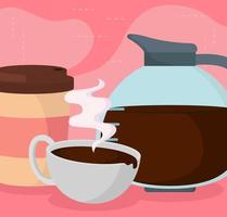 hot cup of coffee vector