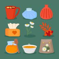 icons home medical remedies vector