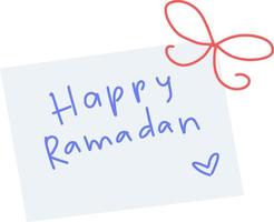 cute ramadan vector lettering