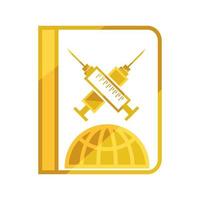 medical passport vaccination vector