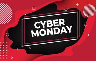 abstract modern cyber monday banner background design vector