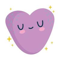 cute heart icon vector