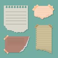 torn paper icons vector