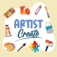 artist create tools vector