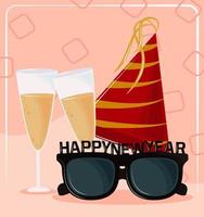 happy new year occasion vector