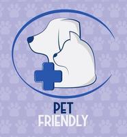 veterinary pet friendly vector