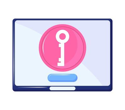 acceso de seguridad informática vector