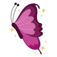 butterfly flat icon vector