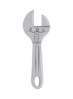 adjustable wrench tool vector