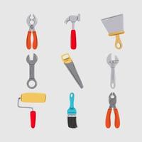 set of tools construction vector