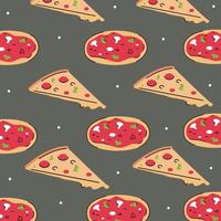 fast food pizza vector