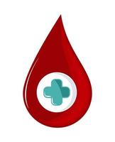 drop donation blood vector