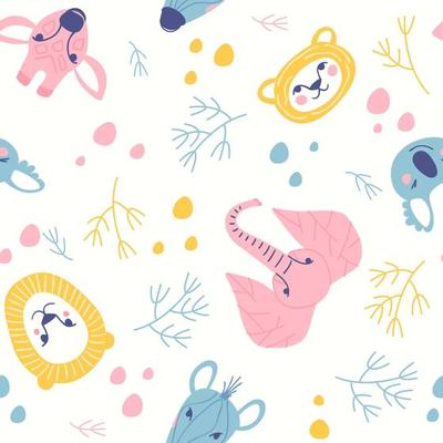Seamless pattern for newborn underwear design