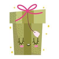 cute gift box vector