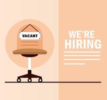 vacant were hiring vector