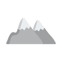 mountains peak snow vector