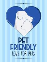 pet friendly concept vector