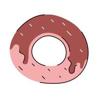 delicious sweet donut vector