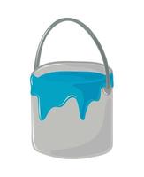 bucket color paint vector