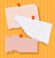 collection torn papers vector