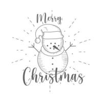 merry christmas celebration vector