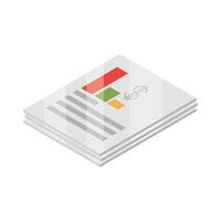 financial report data vector