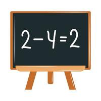 school chalkboard lesson vector