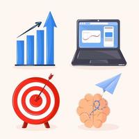 set startup and innovation vector