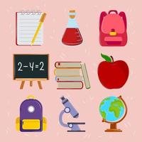 school learn icons vector