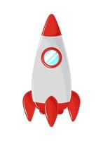 spaceship explore cartoon vector