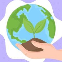 eco friendly world vector