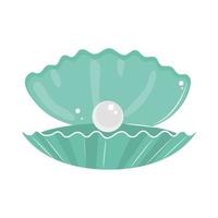 pearl shell icon vector