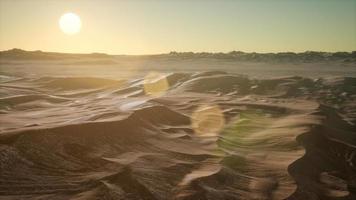 Red Sand Desert Dunes at Sunset video