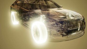 ruedas de coche brillando en coche video