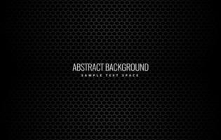 black background with hexagonal pattern vector