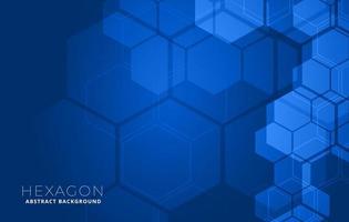 blue hexagonal shape medical background concept vector