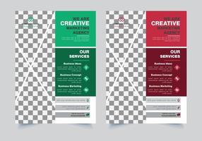 Business flyer design template vector